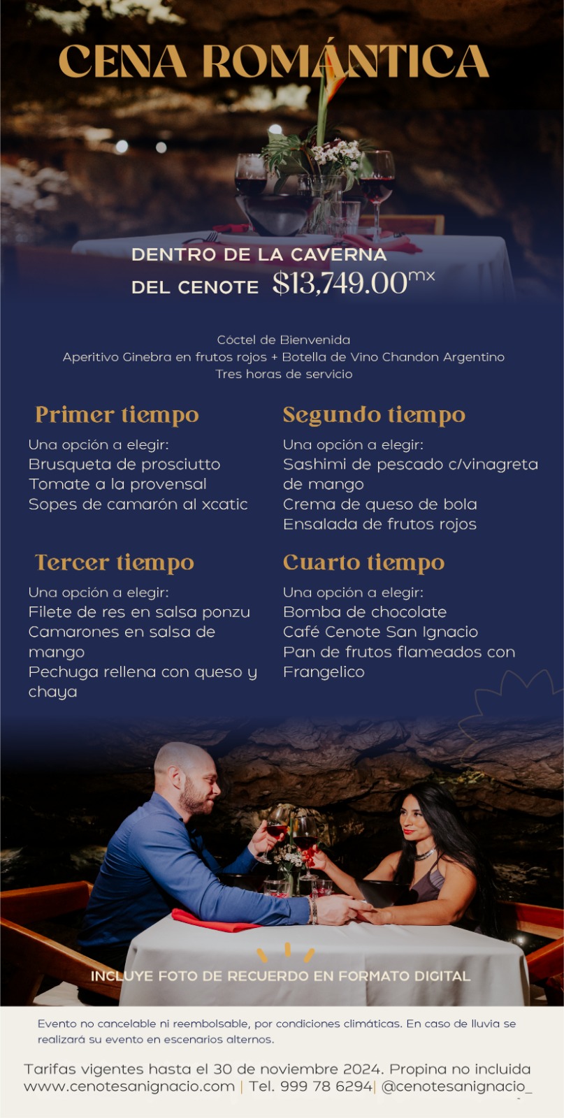 Cena Romántica — Vista general